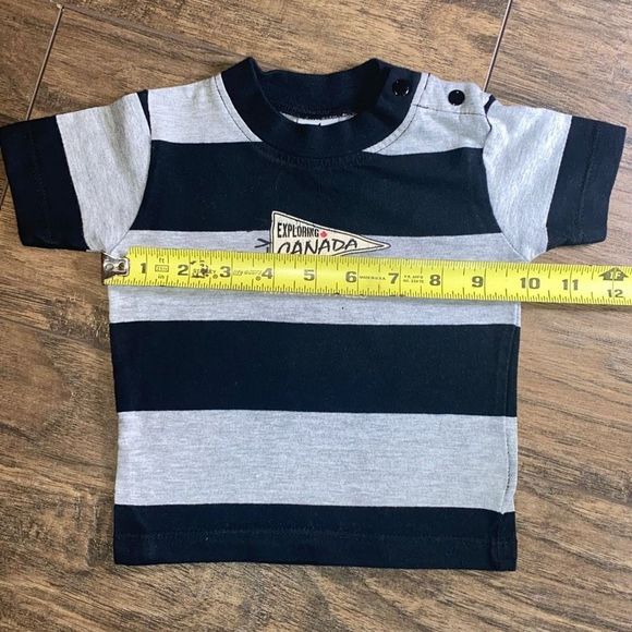 Baby Infant Exploring Canada Niagara Falls Short Sleeve Ragland T-Shirt - Picture 3 of 7